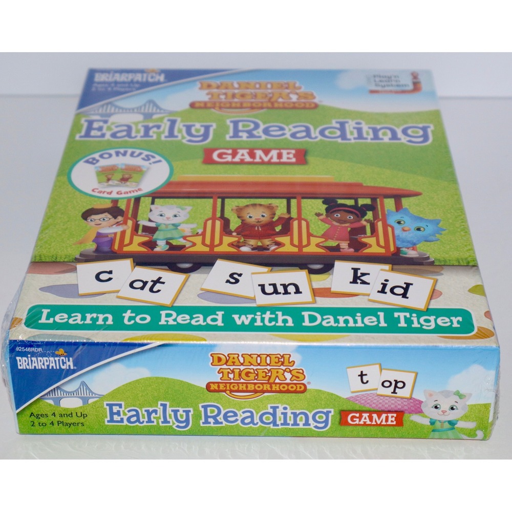 Daniel Tiger Neighborhood Early Reading Game Briarpatch PBS Kids New 92546RDR - Picture 2 of 8